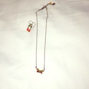 Firefly Necklace & Earring Set